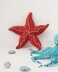 Starfish toy knitted flat