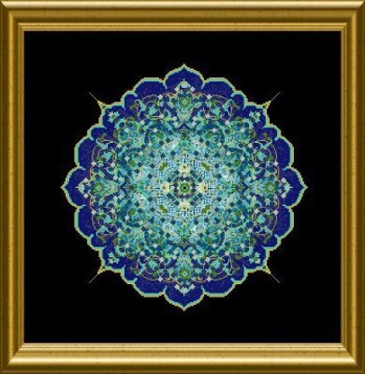 Chatelaine The Blue Moroccan Lace Mandala Cross Stitch Chart - 2002023 -  Leaflet