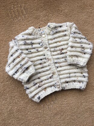 Ethan Cardigan for New Baby Alex born 23 August 2021.