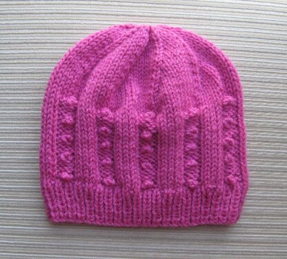 Hat with Small Bobbles in Size Adult