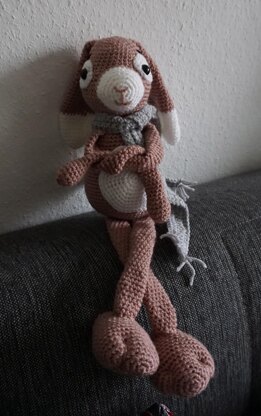 Crochet Pattern Long Legged Bunny Holly!