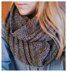 Grey Diagonal Infinity Scarf