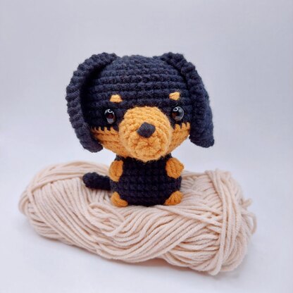 Dachshund Puppy Amigurumi Crochet Pattern