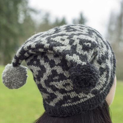 Yang and Yin Hat in Cascade Baby Llama Chunky - C337 - Downloadable PDF