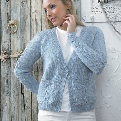 Cardigans in King Cole Authentic DK - 4128 - Downloadable PDF