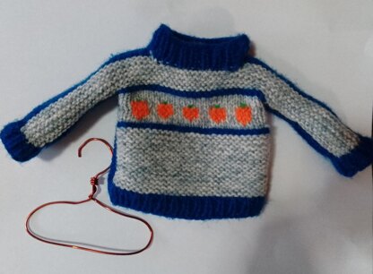 Carrot Sweater (small for Amigurumi )