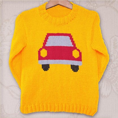 Car Headlights  Chart & Childrens Sweater