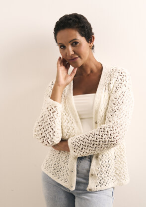 Tage Cardigan in MODE at Rowan Cotton DK