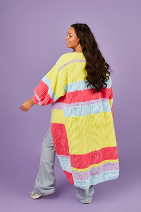 Oh So Dreamy Cardigan - Free Knitting Pattern for Women in Paintbox Yarns Chenille by Paintbox Yarns