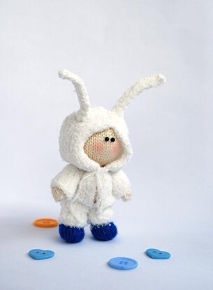 Small Boy Doll in the rabbit wear