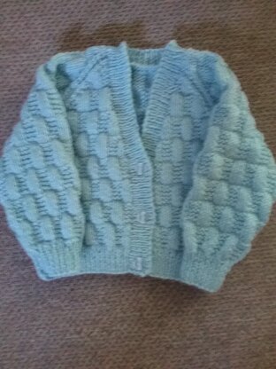 Blue baby cardigan