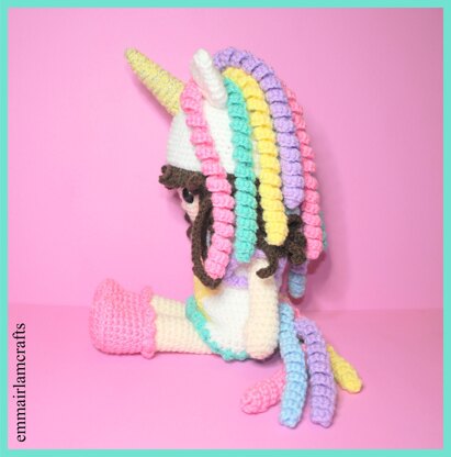 Unicorn Girl Doll Crochet Pattern