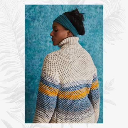 En Plein Air Roll Neck - Sweater Knitting Pattern For Women in Willow & Lark Poetry and Ramble by Willow & Lark