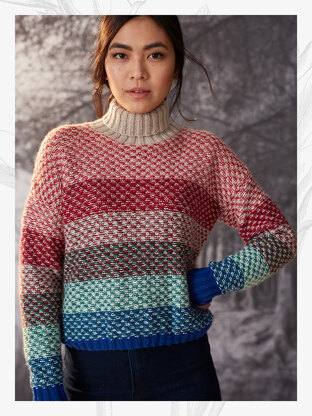 "Ginnie Jumper" - Sweater Knitting Pattern For Women in Willow and Lark Nest