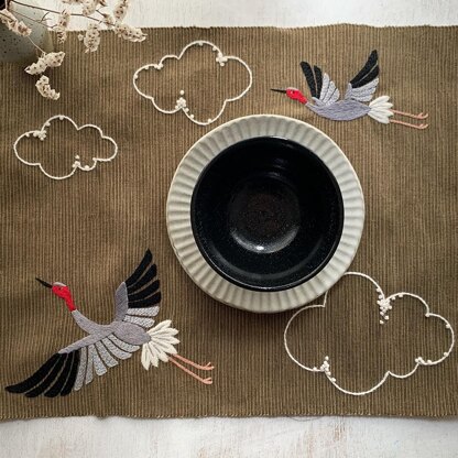 WLT - Sarus Crane Placemat by Ria Paramita