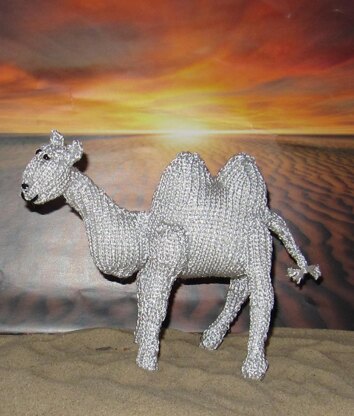 Silver  Camel Toy Animal