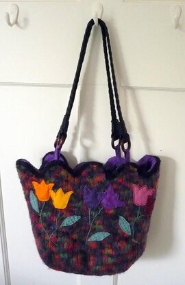 Felted Tulip Bag