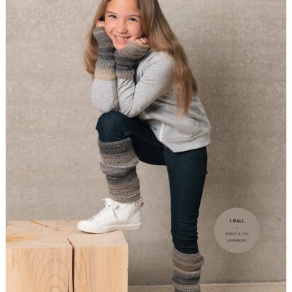 Children's Legwarmers and Boot Cuffs in Rico Creative Melange Aran Wonderball - 1045 - Downloadable PDF