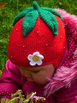 Strawberry Earflap Hat