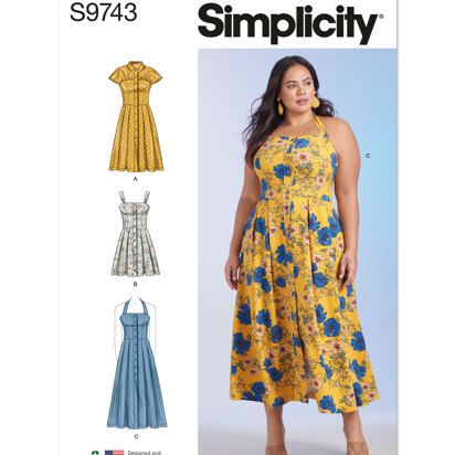 Simplicity Sewing Pattern S9259 Plus Size Women's Knit Dresses