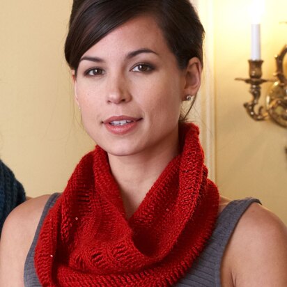 Crochet Cowl in Patons Lace Sequin - Downloadable PDF