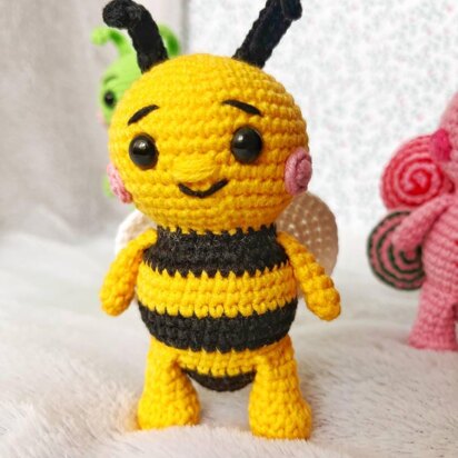Crocheted bee.