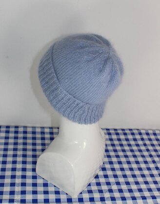 Mohair Beanie Hat Circular