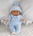 Berenguer Dolls knitting pattern, 5-8" Dungarees, Jumper, Hat and Boots