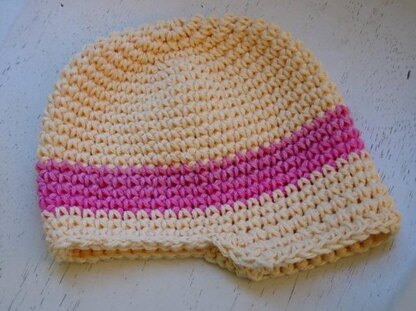Easy Crochet Newsboy Visor Hat Pattern 112