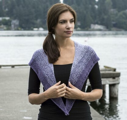 Purple Gradient Shawl in Cascade Alpaca Lace - FW248 - Downloadable PDF