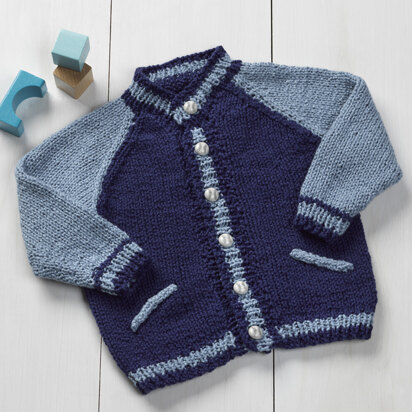 1085 Buckeye - Cardigan Knitting Pattern for Babies in Valley Yarns Montague