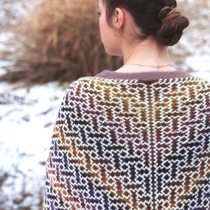 Dark Matter Triangle Shawl