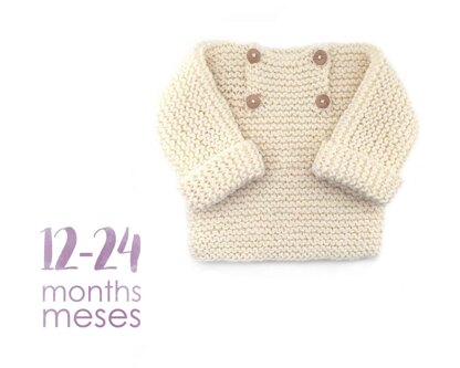 Size 12-24 months - Natural Baby Sweater