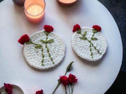 Red Rose Coaster