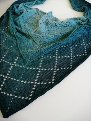 Diamonds of the Night Shawl