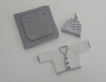 Noah Premature Baby Cardigan Set