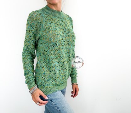 Women’s lace raglan jumper