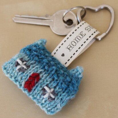 Home Sweet Home Wee House Brooch and Key Ring