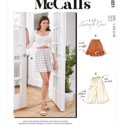 McCall's Misses' Shorts M8221 - Sewing Pattern