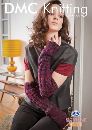 Long Fingerless Gloves in DMC Neo Vintage Sharon - 15144L/2