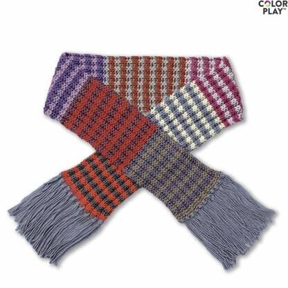 Knit Stripe Scarf in Caron x Pantone - Downloadable PDF