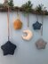 Knit Moon and Stars Christmas Ornament Pattern