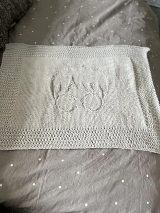 Harry Scar Shadow Baby Blanket