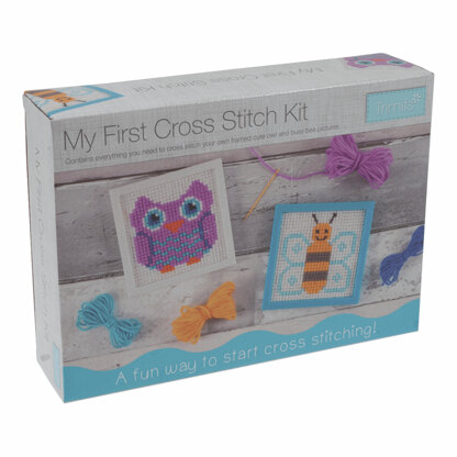 Trimits My First Cross Stitch Kit: Owl & Bee Designs