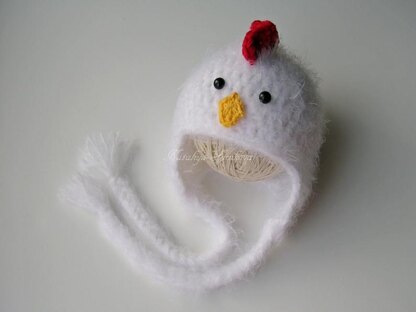 Crochet Chicken Hat