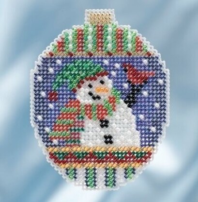 Mill Hill Snowman Greetings Ornament Cross Stitch Kit - Multi