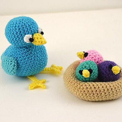 Bird Crochet Pattern, Birds Nest Crochet Pattern, Chicks Crochet Pattern, Bird Amigurumi Pattern