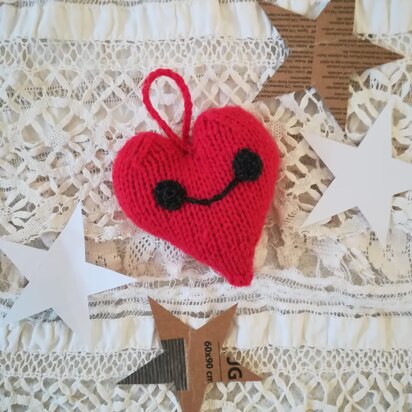 Knitting pattern heart valentine