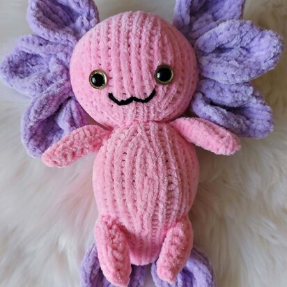 Axolotl Toy Knitting Pattern  LH014