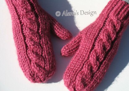 Cabled Mittens For All